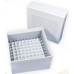  100-well, 3-in Super White Coated Cardboard Freezer Boxes 