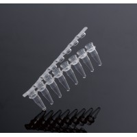  0.2ml 8-Strip PCR Tubes with Flat/Domed Caps, 125 strips 