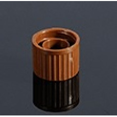 O-Ring Caps for Micro tubes, Brown, 500 pcs.