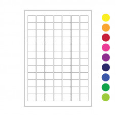 Cryo Laser Labels - 0.948" x 0.866" / 25mm x 22mm, 1344 pcs.