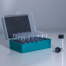24 Well Polycarbonate Vial Set with Unlined Caps (Case of 10 vial sets, 240 vials)