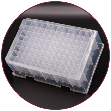 Deep Well Plate, 96 Square Wells, 2.2 ml/well, Polypropylene, Case of 24 