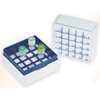 Polykarbonátové krabičky pro uskladnění vzorků, pro 25 zkumavek, 4 ks (BIOLOGIX) 