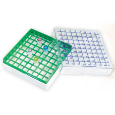 Polykarbonátové krabičky pro uskladnění vzorků, pro 81 zkumavek, 5 ks (BIOLOGIX)
