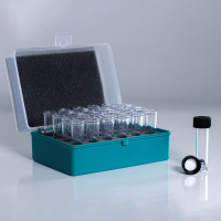 24 Well Polycarbonate Vial Set with Lined Cap (Case of 10 vial sets, 240 vials)  