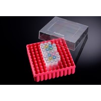 Polykarbonátové krabičky pro uskladnění vzorků, pro 100 zkumavek, 30 ks (PakGent) 