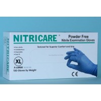 Nitricare®, vyšetřovací nitrilové r﻿ukavice, bez pudru, 100 ks 