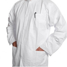 DuPont™ Tyvek® labcoat, 3 pockets, 10 pcs., size L